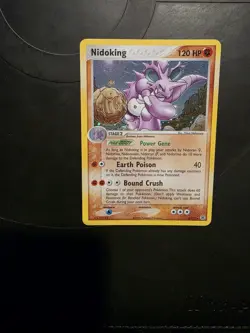 Pokemon TCG Nidoking 8/112 EX FireRed & LeafGreen Holo Rare Card 2004 - Image 1