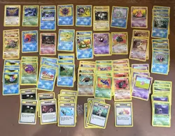 120 Fossil Vintage WOTC Pokemon Cards - Mixed Card Bundle Job Lot - MP - Image 1
