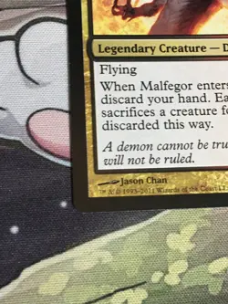 C5135 MAGIC GATHERING MTG COMMANDER MALFEGOR #208 MYTHIC HP - Image 4