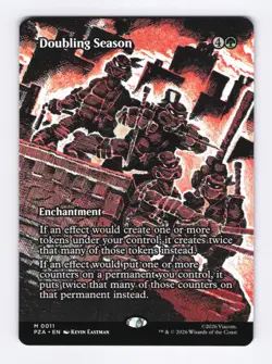 Doubling Season (Borderless) 0011 (M) MTG Teenage Mutant Ninja Turtles (PZA) - Image 1