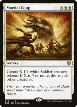 MTG Martial Coup ** Phyrexia: All Will Be One Commander ** English - Image 1