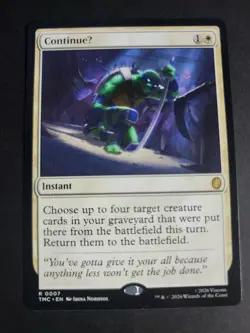 ContinueU Rare MTG Ninja Turtles Commander - Image 1