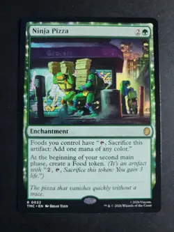 Ninja Pizza Rare MTG Ninja Turtles Commander - Image 1