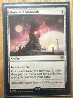 Darksteel Monolith - MTG - Commander Masters (CMM) #743 - Image 1