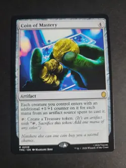 Coin of Mastery Rare MTG Ninja Turtles Commander - Image 1