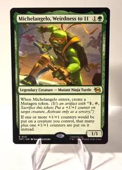 Michelangelo, Weirdness to 11 R Teenage Mutant Ninja Turtles 121 NM - Image 1