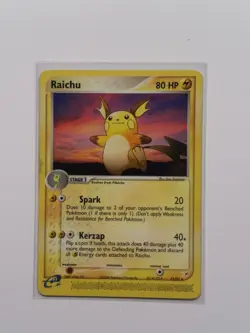Pokemon Raichu Card Team Magma vs Team Aqua Non-Holo Rare 13/95 Nm Condition - Image 1