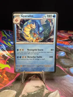 Pokemon Gyarados Holo Sv02 Paldea Evolved Cosmos 043/193 w/ Double Swirls - Image 1