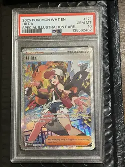 Pokemon Hilda Sir White Flare 171/086 SV PSA 10 - Image 1