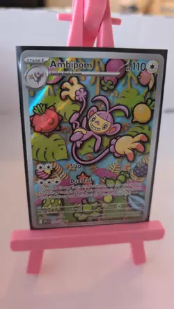 107 Ambipom Illustration Rare Phantasmal Flames Pokemon - Image 1