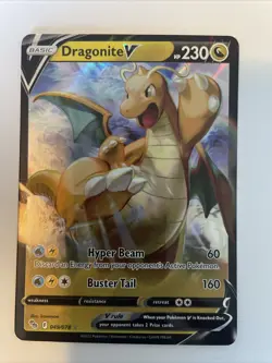 Dragonite V 49/78 Pokemon TCG Sword & Shield Pokemon GO Ultra Rare NM - Image 1
