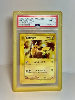 PSA 8 Pikachu 010/018 McDonald's Pokemon-E Minimum Pack Holo (Japanese) - Image 1