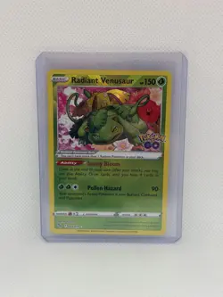 2022 Pokemon Go TCG: Radiant Venusaur Rare Holo #004/078 Near Mint - Image 1