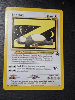 Pokemon Snorlax Z #49 WOTC Black Star Promo Nrmt To Mt - Image 1