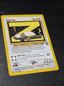 Pokemon Snorlax Z #49 WOTC Black Star Promo Nrmt To Mt - Image 2