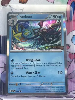 Pokemon TCG Inteleon, Mega Evolutions 002 Black Star Promo, Stamped, NEW SEALED! - Image 1