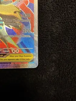 Pokemon Mega Lucario EX 160/132 Me01: Mega Evolution Full Art Holo Ultra Rare - Image 5