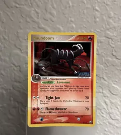 2005 Pokemon TCG Houndoom 7/115 Reverse Holo STAMPED - EX: Unseen Forces - Image 1