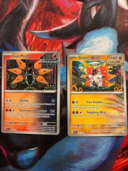 Iron Moth + Slither Wings - Shinji Kanda Art - Pokemon TCG Shrouded Fable - NM - Image 1