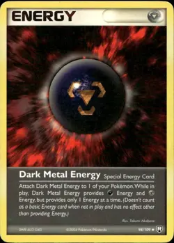 Dark Metal Energy 94/109 Uncommon EX Team Rocket Returns Pokemon - Image 1