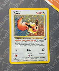 Pokemon Eevee #11 Wizard Black Star Promo English Holo - Image 2