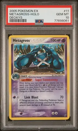 2005 Pokemon Ex Deoxys Metagross Holo Deoxys 11 PSA 10 - Image 1