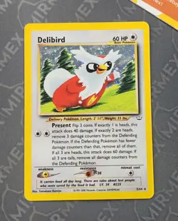 Pokemon Delibird 5/64 Neo Revelation English Holo - Image 2