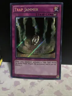 ( TRAP JAMMER ) - Secret Rare - LCJW-EN111 - 1st - NM - Yu-Gi-Oh - Joey's World - Image 1