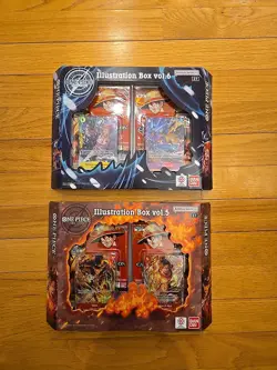 One Piece Ccg Illustration Box 5 & 6 Set Op-13 PRB-02 Lot Of 2 - Image 1