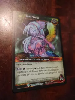 Lady Vashj Timewalkers 24/30 Ver.1 FOIL World of Warcraft TCG ENG NM - Image 1