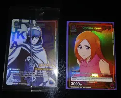 Union Arena Bleach Rukia Kuchiki SEALED Winner + Orihime Inoue Foil Promos M/NM - Image 2
