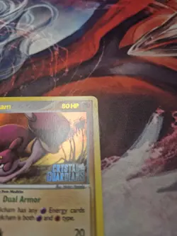 2006 Pokemon EX Crystal Guardians MEDICHAM Reverse Holo Stamped 25/100 LP/MP - Image 3