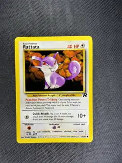 Pokemon TCG Rattata Team Rocket 66/82 Regular EX - Image 1