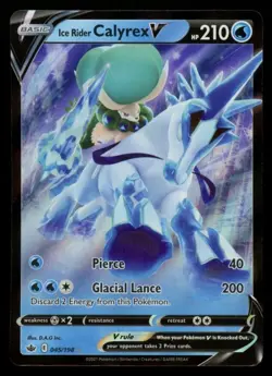 Ice Rider Calyrex V 045/198 Chilling Reign Ultra Rare Holo Pokemon TCG NM - Image 1