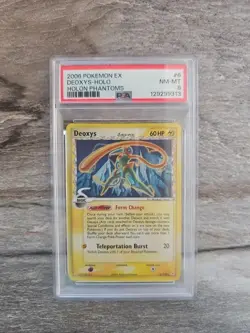 2006 POKEMON EX HOLON PHANTOMS #6 DEOXYS-HOLO Graded PSA 8 - Image 1