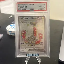 2024 POKEMON TEF EN-TEMPORAL FORCES ULTRA RARE #190 WUGTRIO EX PSA 10⚡ - Image 1