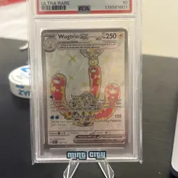 2024 POKEMON TEF EN-TEMPORAL FORCES ULTRA RARE #190 WUGTRIO EX PSA 10⚡ - Image 2