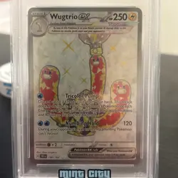 2024 POKEMON TEF EN-TEMPORAL FORCES ULTRA RARE #190 WUGTRIO EX PSA 10⚡ - Image 3