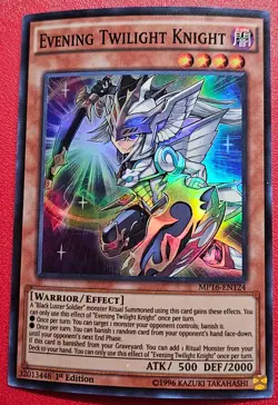 1x Yu-Gi-Oh! Evening Twilight Knight - MP16-EN124 - Super Rare - 1st Edition -NM - Image 1