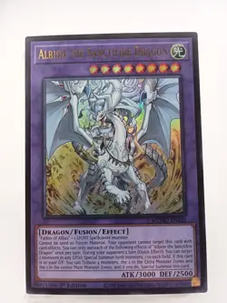 Yugioh! 1x Albion the Sanctifire Dragon MZMU-EN101 Ultra Rare 1st Ed NM - Image 1