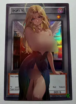 SEXY HEROINE WAIFU Mai Valentine YUGIOH TOKEN ACG PREMIUM HOLO CARD NM - Image 1
