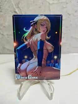 Cynthia Trading Card Waifu Goddess Story Anime Girl holo Karte Manga Full Art - Image 1