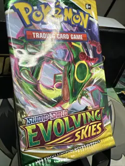Sword and Shield Evolving Skies Rayqauza Art EMPTY BOOSTER PACKS No Cards - Image 5