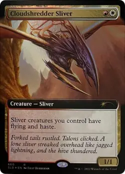 Cloudshredder Sliver (Extended Art) -Foil Near Mint MTG Secret Lair - Image 1