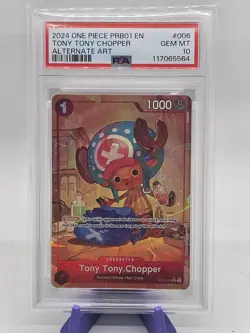 2024 One Piece PRB01 The Best #006 Tony Tony Chopper Alt Art Card PSA 10 - Image 1