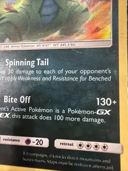Pokemon TCG Tyranitar Holo Rare Card Sun & Moon Team Up 2019 85/181 MP - Image 2