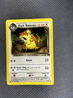 Pokemon Dark Raticate TCG Card 51/82 Team Rocket Unlimited 1999-2000 - NM - Image 1