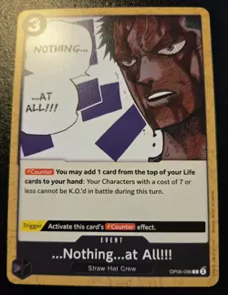...Nothing...at All!!! OP06-096 Common Wings Of The Captain One Piece Card Game - Image 1