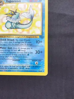 Pokemon Cards: 1st Edition Jungle Rare: Vaporeon 28/64 - Image 4