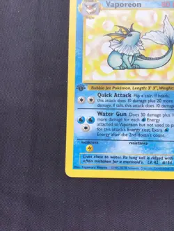 Pokemon Cards: 1st Edition Jungle Rare: Vaporeon 28/64 - Image 5
